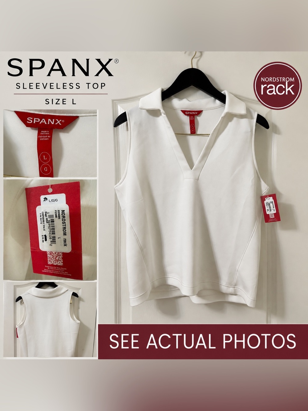 SPANX SLEEVELESS TOP L